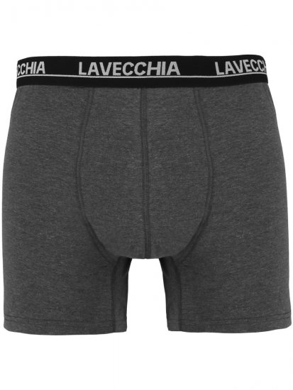 Lavecchia 1020 Boxershorts 3-pack Black/Charcoal/White - Underkläder & badkläder - Stora underkläder för män