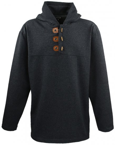 Lavecchia 605 Pullover Hoodie Charcoal - Tröjor & hoodies - Stora hoodies & tröjor - 2XL-14XL