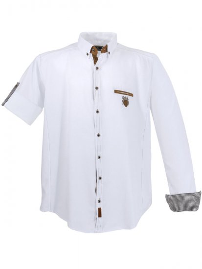 Lavecchia 1980 Long sleeve Shirt Snow White - Skjortor - Stora skjortor - 2XL-8XL