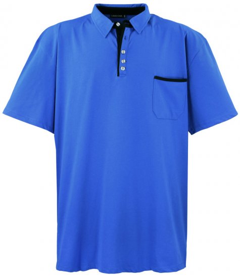 Lavecchia 1701 Jersey Poloshirt Royal Blue - Pikétröjor - Stora pikétröjor - 2XL-8XL