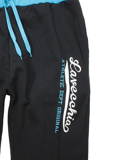Lavecchia 2017 Sweatshorts Black/Turquoise - Mjukisbyxor och -shorts - Mjukisbyxor & Mjukisshorts 2XL-12XL