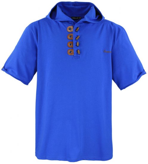 Lavecchia 609 T-shirt with Hoodie Royal Blue - T-shirts - Stora T-shirts - 2XL-14XL