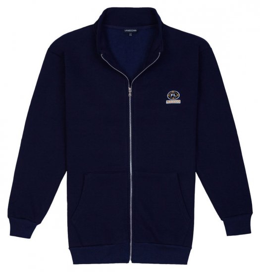 Lavecchia 2027 Sweatshirt med dragkedja Mörkblå - Tröjor & hoodies - Stora hoodies & tröjor - 2XL-14XL