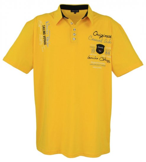 Lavecchia 610 T-shirt med krage Gul - Pikétröjor - Stora pikétröjor - 2XL-8XL