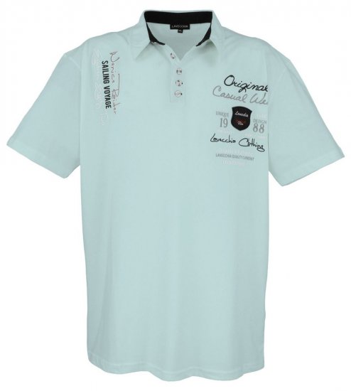 Lavecchia 610 T-shirt med krage Mint - Pikétröjor - Stora pikétröjor - 2XL-8XL