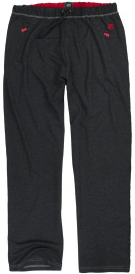 Adamo Markus Sweatpants with draw-cord Charcoal - Mjukisbyxor och -shorts - Mjukisbyxor & Mjukisshorts 2XL-12XL
