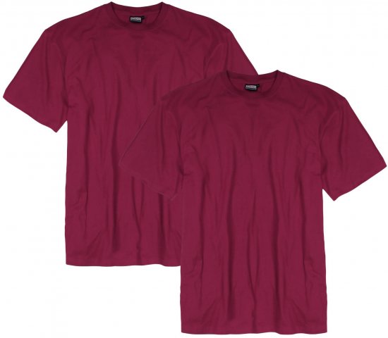 Adamo Marlon Comfort fit 2-pack T-shirt Blackberry - T-shirts - Stora T-shirts - 2XL-14XL