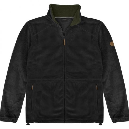 Double Outfitters MFT-7088 Fleece Full-Zip Jacket Black - Jackor - Stora jackor - 2XL-12XL
