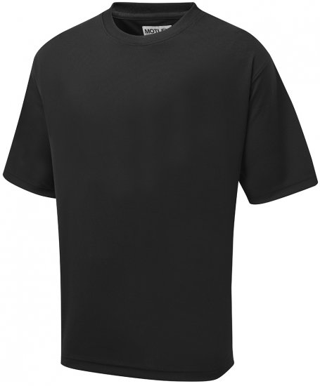 Motley Denim Funktions-T-shirt Svart - T-shirts - Stora T-shirts - 2XL-14XL