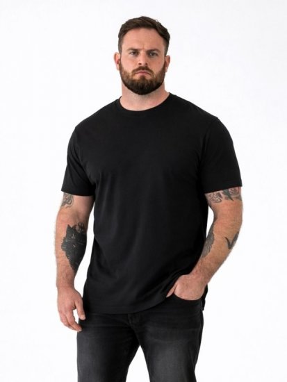 D555 Smartly T-shirt med rund hals Svart 5-pack - T-shirts - Stora T-shirts - 2XL-14XL