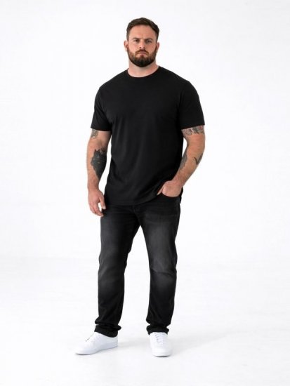 D555 Smartly T-shirt med rund hals Svart 5-pack - T-shirts - Stora T-shirts - 2XL-14XL