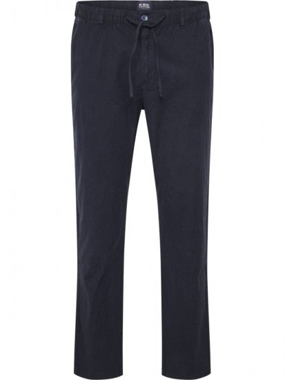 North Latitude 51142 Linnebyxor med resårmidja Mörkblå - Jeans & byxor - Stora Jeans och Stora Byxor
