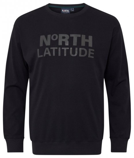 North Latitude 53123 Sweatshirt med logga Svart - Tröjor & hoodies - Stora hoodies & tröjor - 2XL-14XL