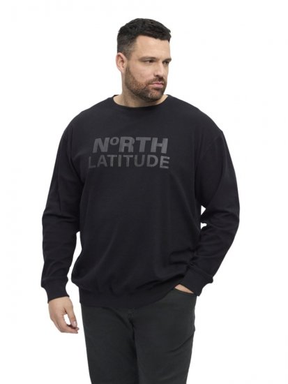 North Latitude 53123 Sweatshirt med logga Svart - Tröjor & hoodies - Stora hoodies & tröjor - 2XL-14XL