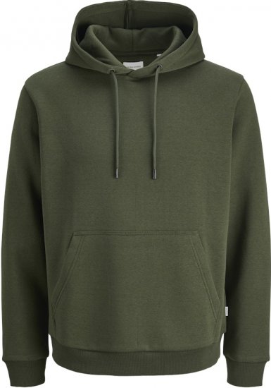 Jack & Jones Bradley Hoodie Dark Green - Tröjor & hoodies - Stora hoodies & tröjor - 2XL-14XL