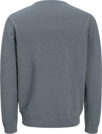 Jack & Jones BASIC Knitted Sweater Grey - Tröjor & hoodies - Stora hoodies & tröjor - 2XL-14XL