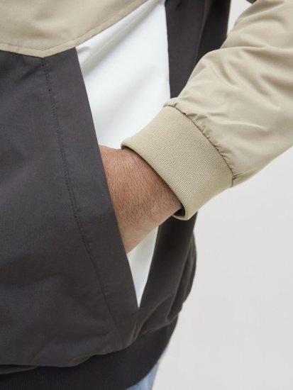 Jack & Jones Rush Bomber Hoodie Grey - Jackor - Stora jackor - 2XL-12XL