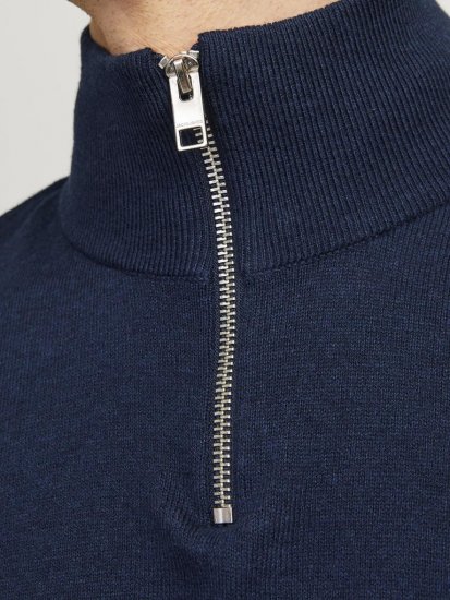 Jack & Jones Emil Knitted Pullover Blue - Tröjor & hoodies - Stora hoodies & tröjor - 2XL-14XL