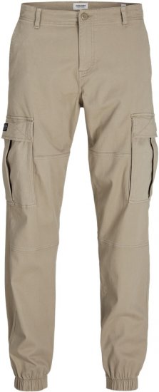 Jack & Jones Jonnie Cuffed Cargo Pants Beige - Jeans & byxor - Stora Jeans och Stora Byxor