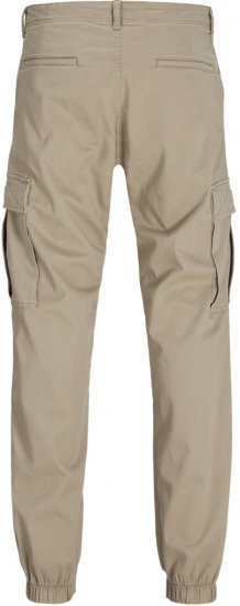 Jack & Jones Jonnie Cuffed Cargo Pants Beige - Jeans & byxor - Stora Jeans och Stora Byxor