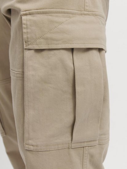 Jack & Jones Jonnie Cuffed Cargo Pants Beige - Jeans & byxor - Stora Jeans och Stora Byxor