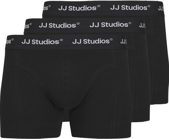 Jack & Jones Soho Solid Trunks 3-Pack Black - Underkläder & badkläder - Stora underkläder för män