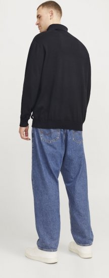 Jack & Jones Basic Knitted Sweater with Rolled Neck Black - Alla kläder - Kläder stora storlekar herr