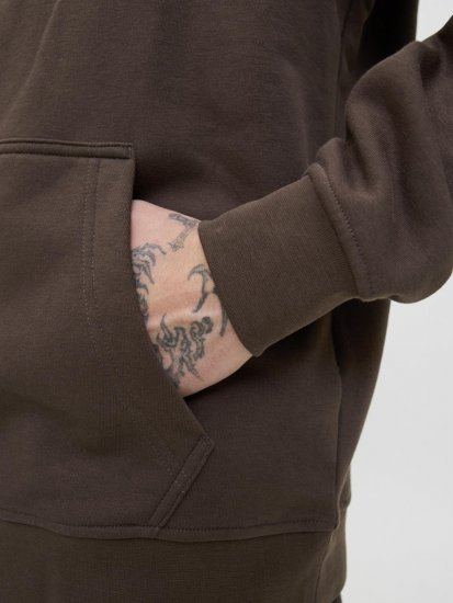 Jack & Jones Soho Hoodie Brown - Tröjor & hoodies - Stora hoodies & tröjor - 2XL-14XL