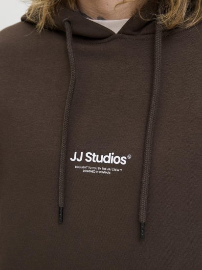 Jack & Jones Soho Hoodie Brown - Tröjor & hoodies - Stora hoodies & tröjor - 2XL-14XL