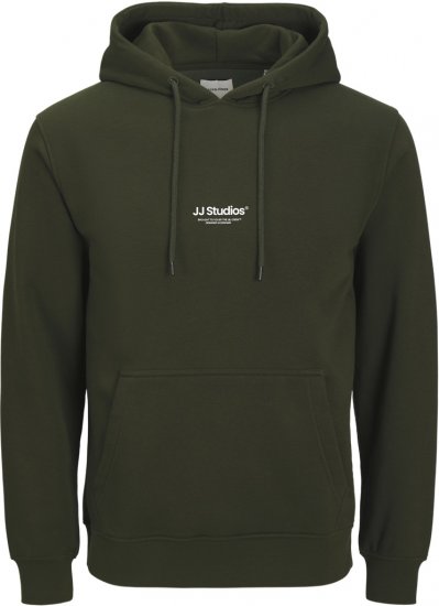 Jack & Jones Soho Hoodie Green - Tröjor & hoodies - Stora hoodies & tröjor - 2XL-14XL