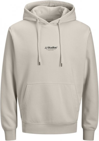 Jack & Jones Soho Hoodie Grey - Tröjor & hoodies - Stora hoodies & tröjor - 2XL-14XL
