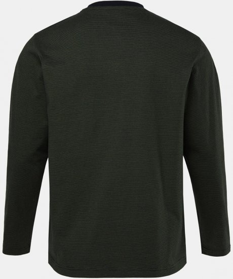 JP1880 Pyjamas Two-piece Striped Dark Green - Underkläder & badkläder - Stora underkläder för män