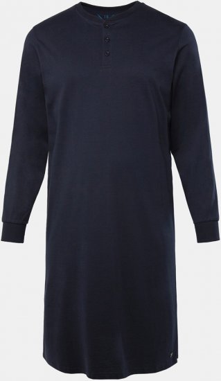 JP1880 Henley Long Sleeved Night Dress Navy - Underkläder & badkläder - Stora underkläder för män