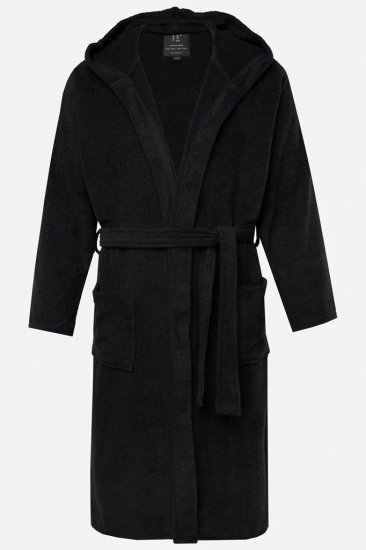 JP1880 Bathrobe Terry Black - Underkläder & badkläder - Stora underkläder för män
