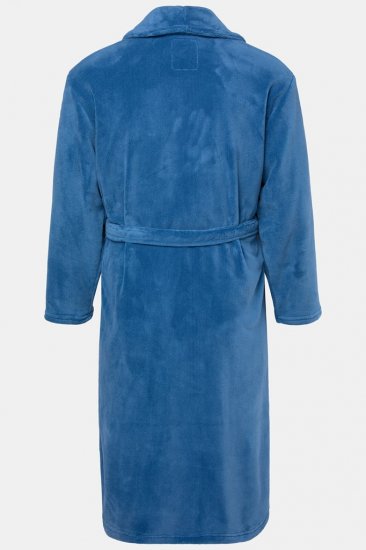 JP1880 Bathrobe with Spacious Pockets Denim Blue - Underkläder & badkläder - Stora underkläder för män
