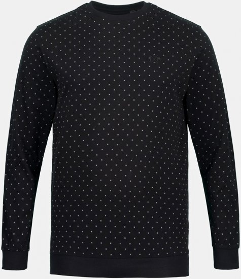 JP1880 Two-piece Pyjamas Long Sleeve and Long Trousers Black - Underkläder & badkläder - Stora underkläder för män