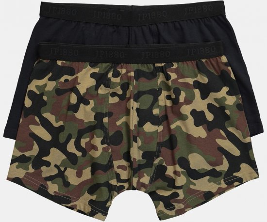 JP1880 FLEXNAMIC OEKO-TEX Boxer Shorts 2-Pack Green - Underkläder & badkläder - Stora underkläder för män