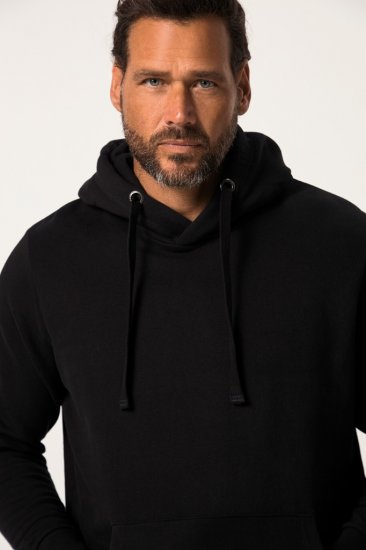 JAY-PI Hoodie with Soft Brushed Interior Black - Tröjor & hoodies - Stora hoodies & tröjor - 2XL-14XL