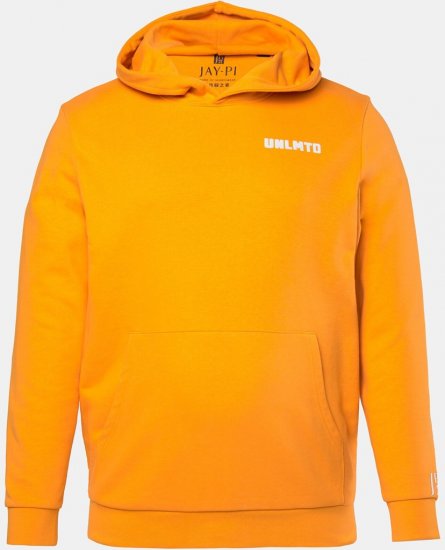 JAY-PI Hoodie UNLMTD Orange - Tröjor & hoodies - Stora hoodies & tröjor - 2XL-14XL