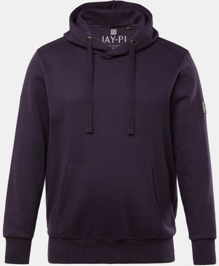 JAY-PI Hoodie with Soft Brushed Interior Purple - Tröjor & hoodies - Stora hoodies & tröjor - 2XL-14XL