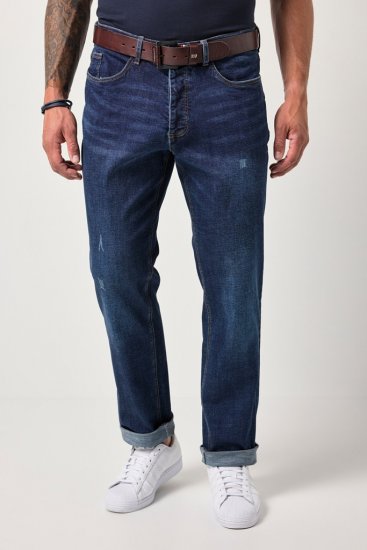 JP1880 FLEXNAMIC Jeans Tapered Loose Fit Dark Denim Blue - Jeans & byxor - Stora Jeans och Stora Byxor