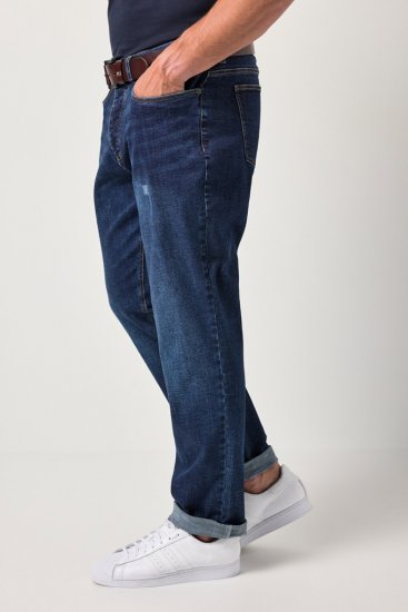 JP1880 FLEXNAMIC Jeans Tapered Loose Fit Dark Denim Blue - Jeans & byxor - Stora Jeans och Stora Byxor