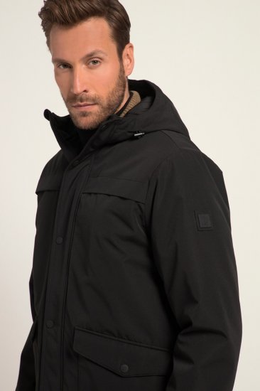 JP1880 Warm Parka with Wind Cuffs Black - Jackor - Stora jackor - 2XL-12XL