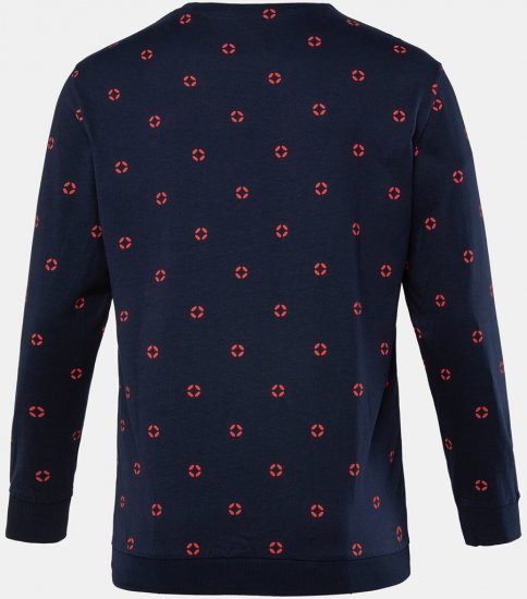 JP1880 Two-piece Pyjamas Long Sleeve and Long Trousers Navy - Underkläder & badkläder - Stora underkläder för män