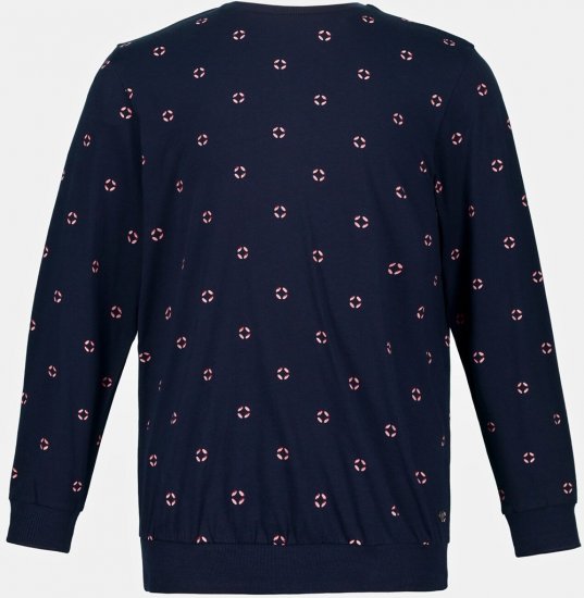 JP1880 Two-piece Pyjamas Long Sleeve and Long Trousers Navy - Underkläder & badkläder - Stora underkläder för män