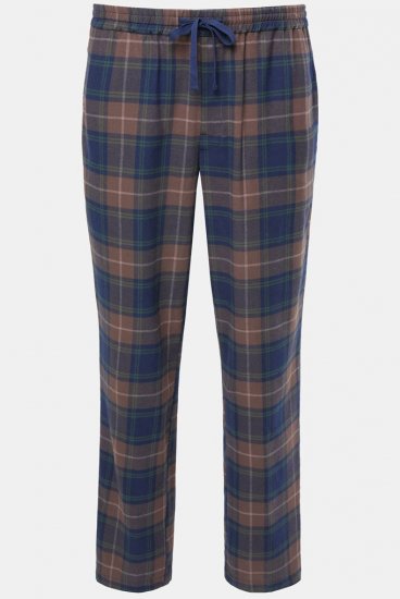 JP1880 Pyjama Trousers Flannel Check Brown - Underkläder & Badkläder - Stora underkläder för män