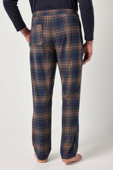 JP1880 Pyjama Trousers Flannel Check Brown - Underkläder & badkläder - Stora underkläder för män