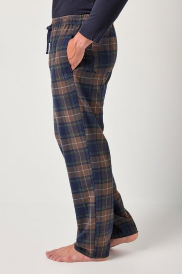 JP1880 Pyjama Trousers Flannel Check Brown - Underkläder & badkläder - Stora underkläder för män