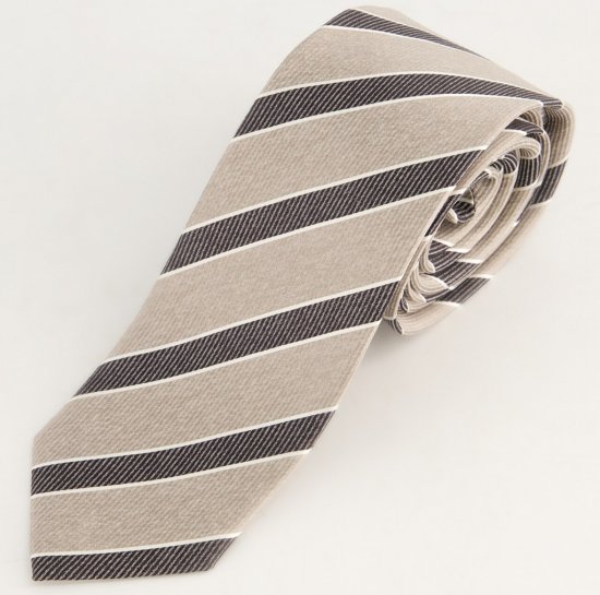 JP1880 Silk Tie Extra Long with Stripes - Accessoarer - 