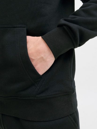 Jack & Jones Soho Hoodie Black - Tröjor & hoodies - Stora hoodies & tröjor - 2XL-14XL